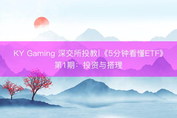 KY Gaming 深交所投教∣《5分钟看懂ETF》第1期：投资与搭理